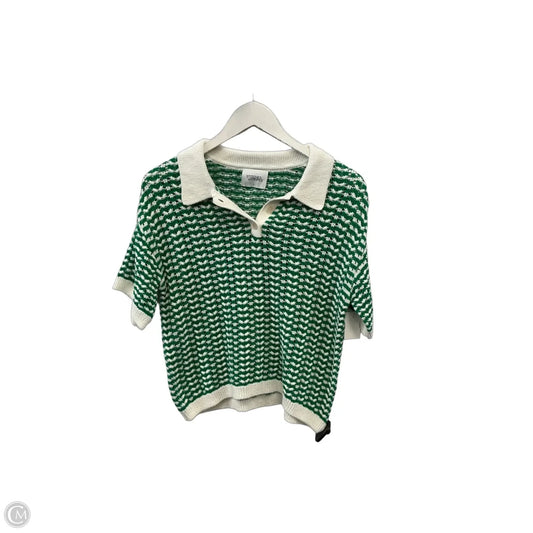 Lounge Set Shorts By Clothes Mentor In Green & White, Size: S