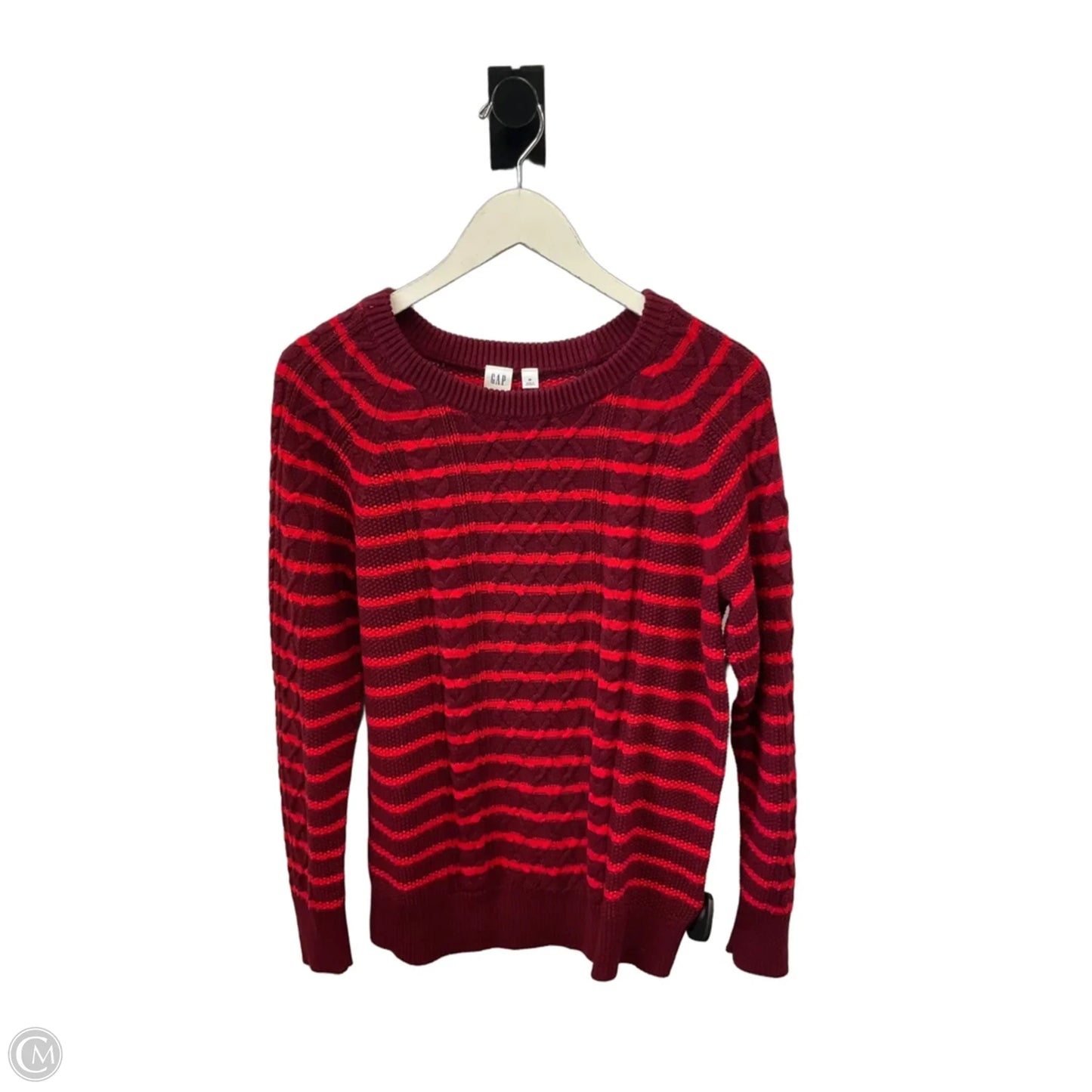 Sweater By Gap In Maroon, Size: M