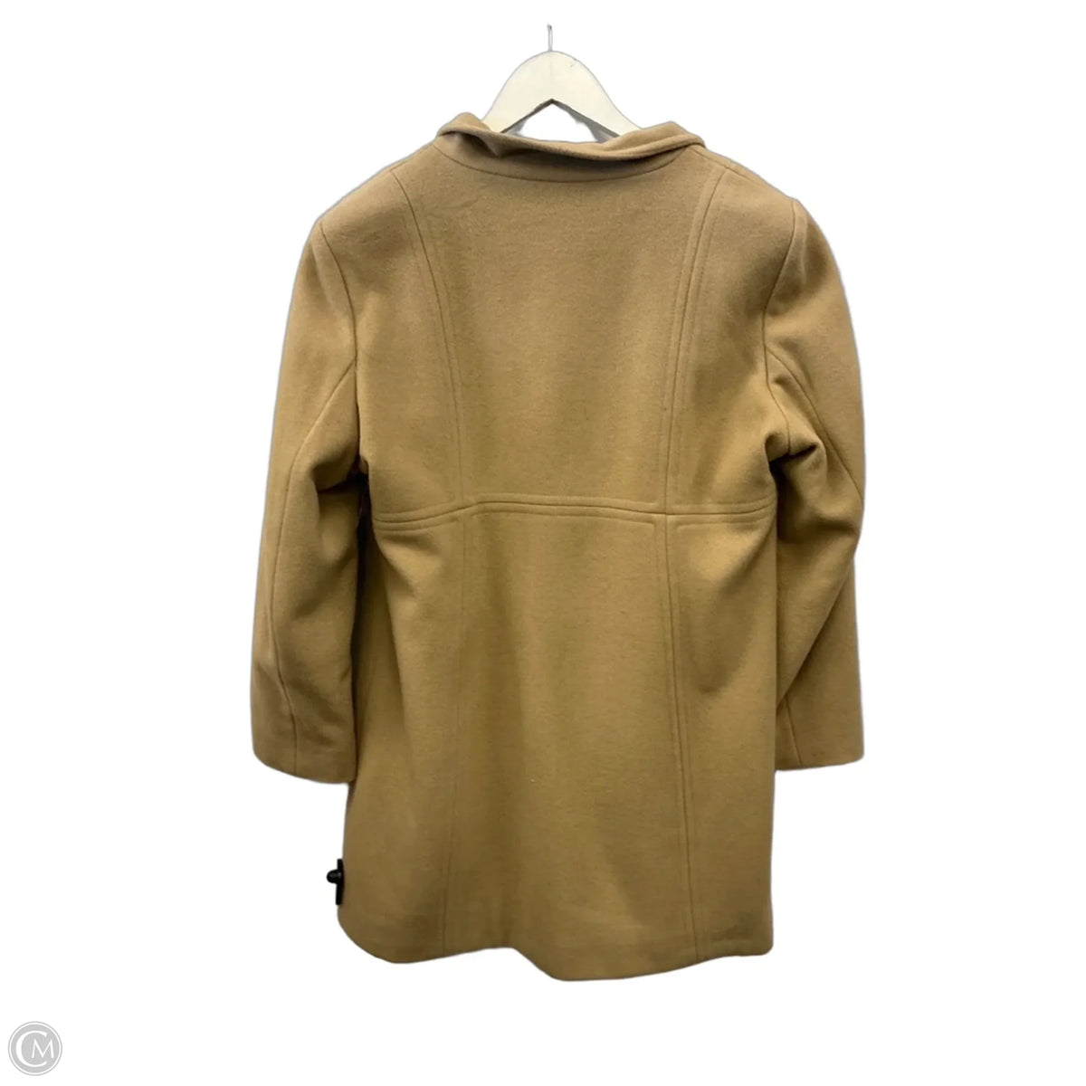Coat Wool By Anne Klein In Tan, Size: L