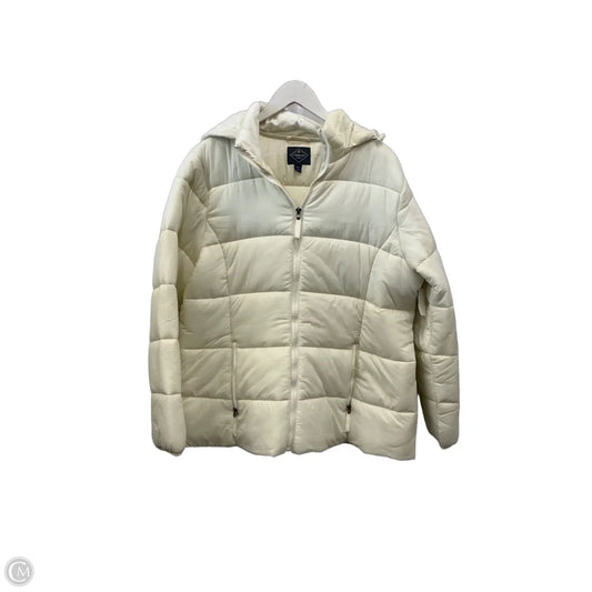 Jacket Puffer & Quilted By St Johns Bay In White, Size: Xxl