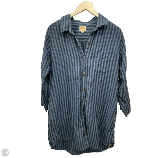 Tunic Long Sleeve By Clothes Mentor In Blue, Size: Xl