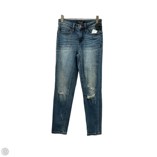 Jeans Skinny By Judy Blue In Blue Denim, Size: 2