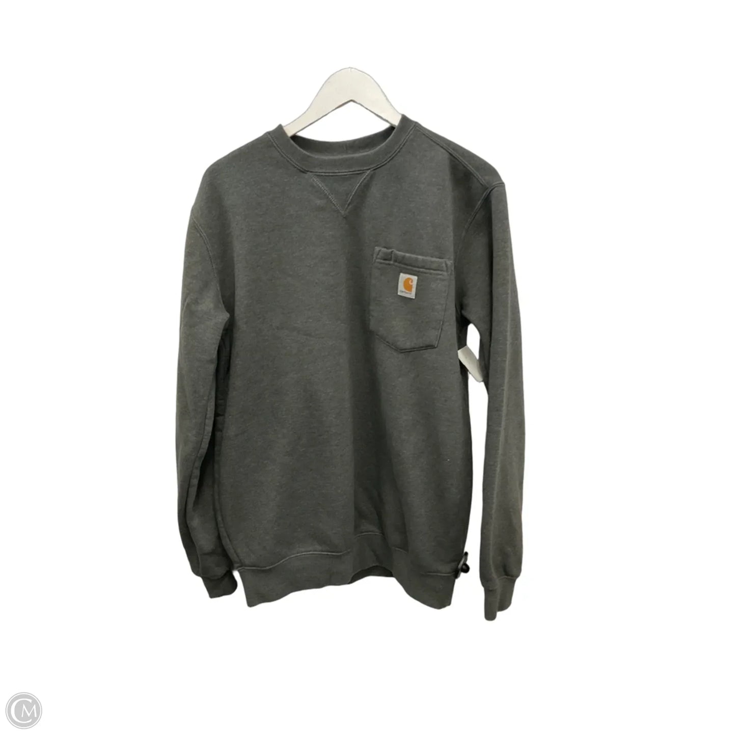 Sweatshirt Crewneck By Carhartt In Grey, Size: S