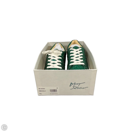 Shoes Heels Platform By Betsey Johnson In Green, Size: 11