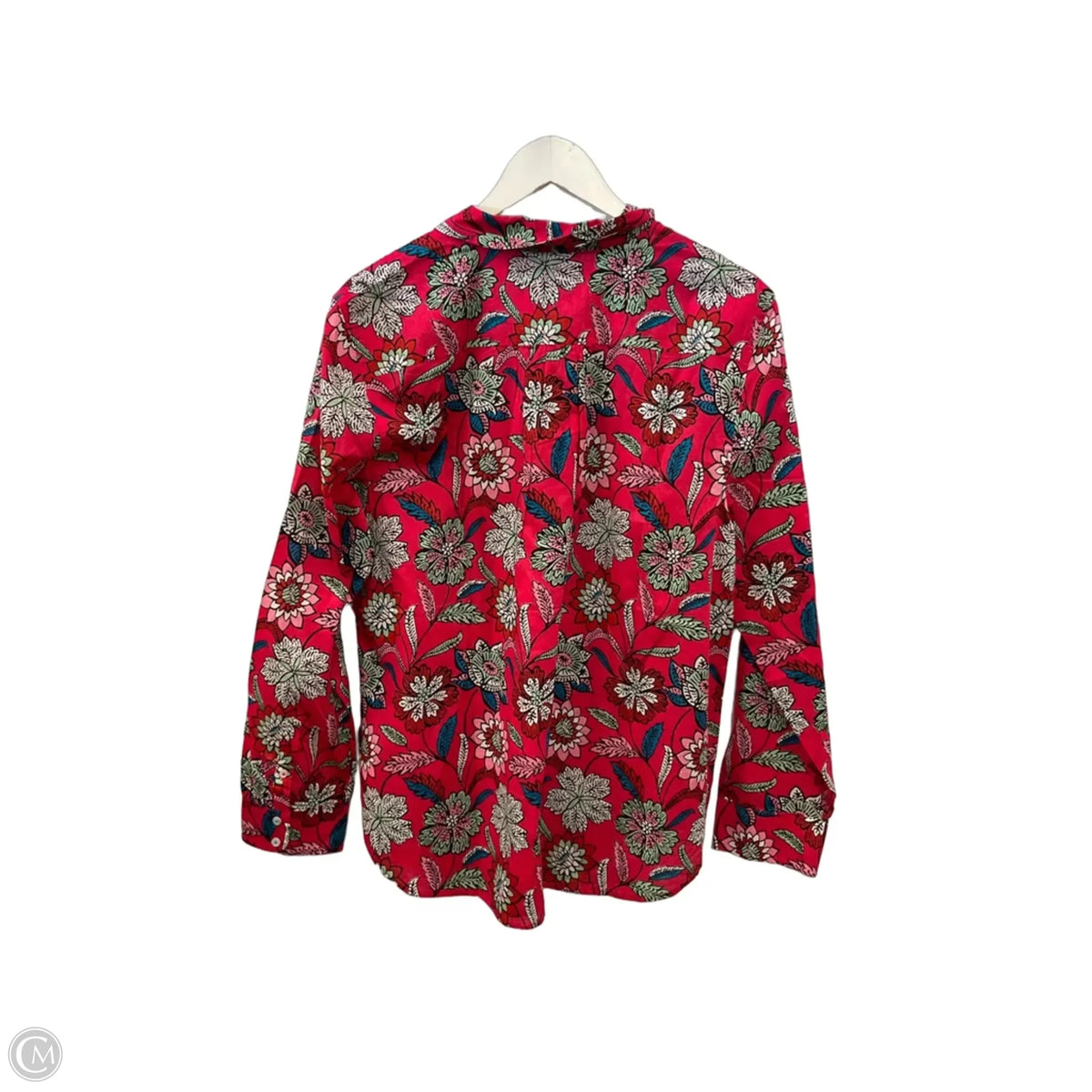 Top Long Sleeve By Talbots In Red, Size: Xl