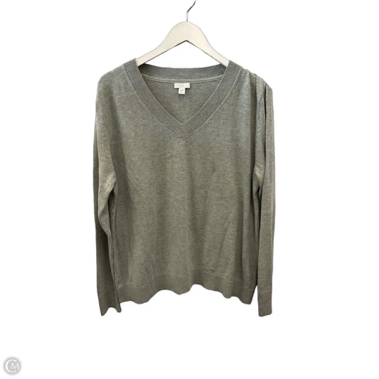 Top Long Sleeve By J. Jill In Grey, Size: L