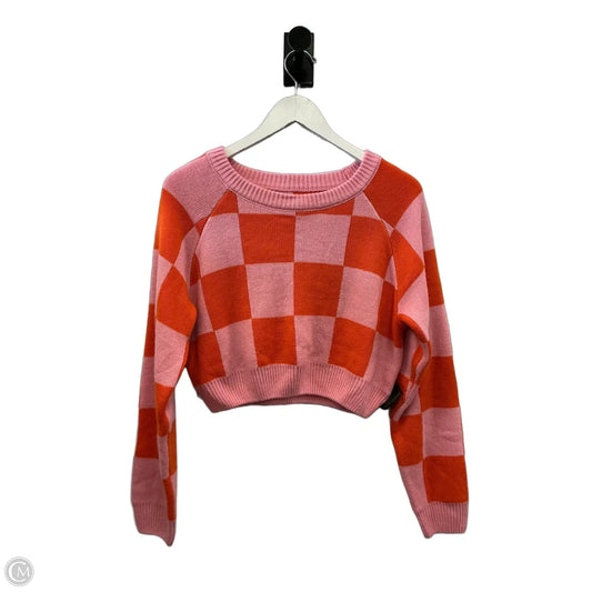 Sweater By Cme In Orange & Pink, Size: S