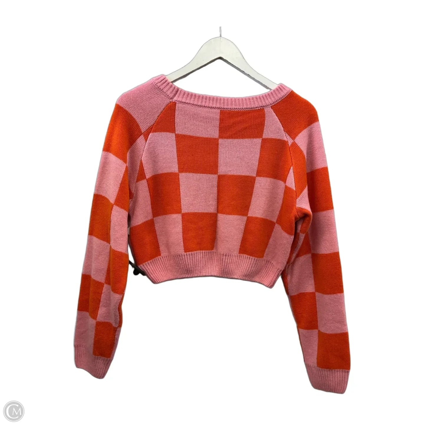 Sweater By Cme In Orange & Pink, Size: S
