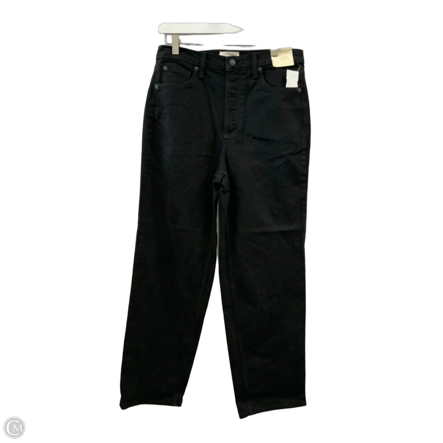 Jeans Straight By Universal Thread In Black Denim, Size: 10