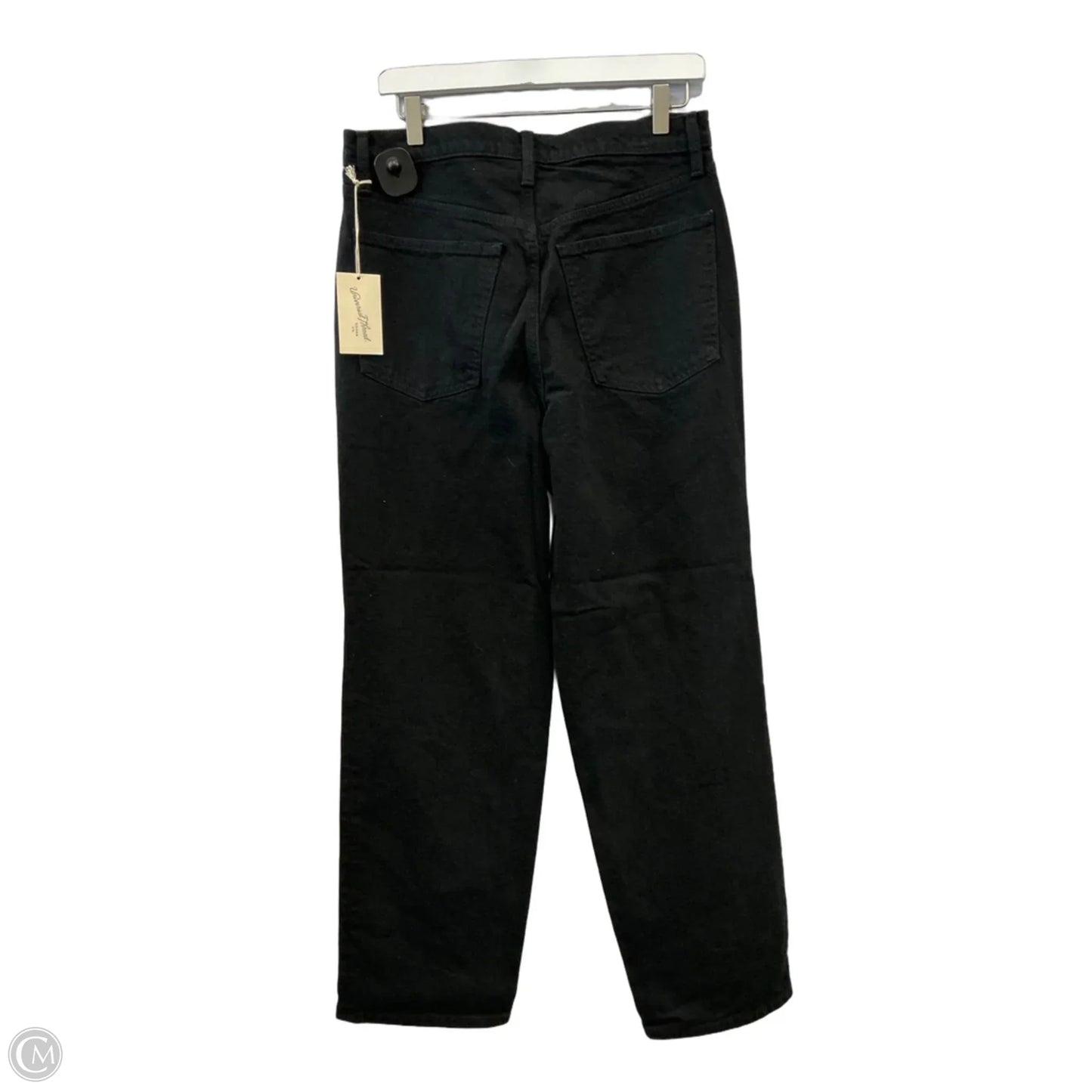 Jeans Straight By Universal Thread In Black Denim, Size: 10