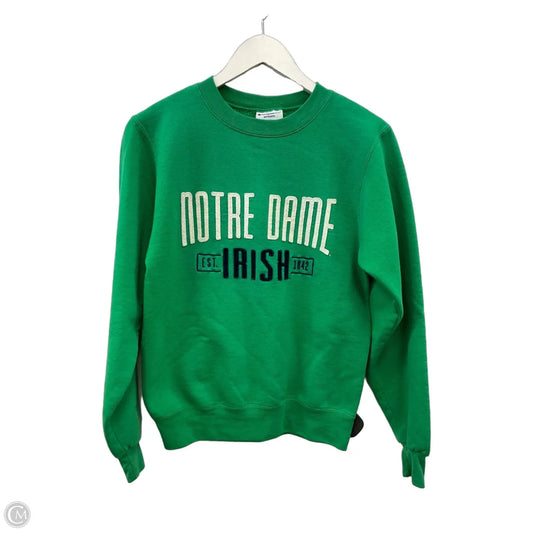 Athletic Sweatshirt Crewneck By Champion In Green, Size: Xs