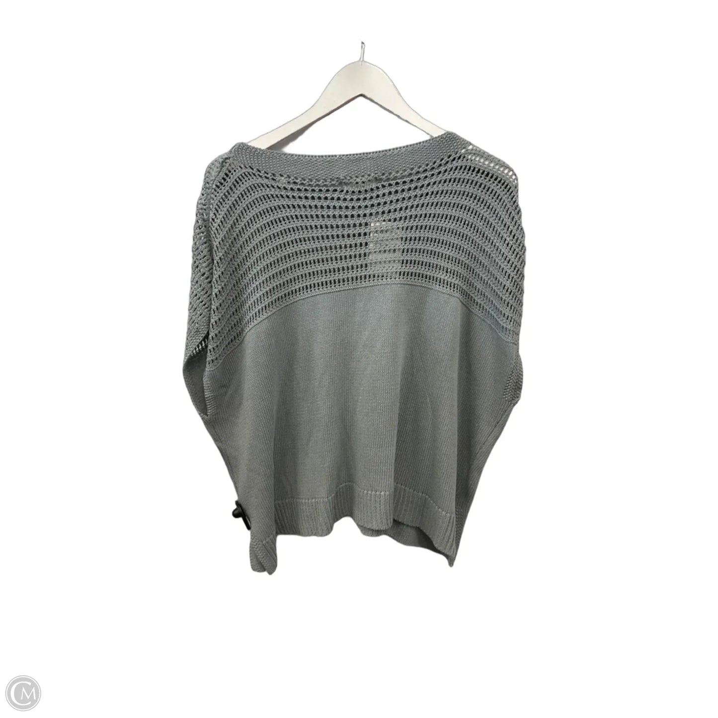 Sweater Short Sleeve By Max Studio In Grey, Size: 1x
