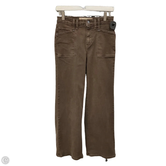 Jeans Wide Leg By Clothes Mentor In Brown, Size: 0