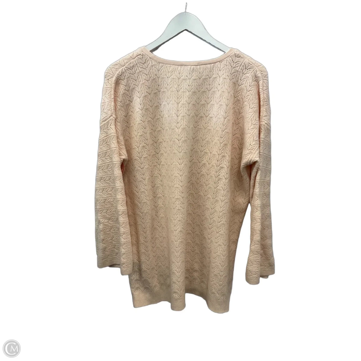 Sweater By Chicos In Pink, Size: L