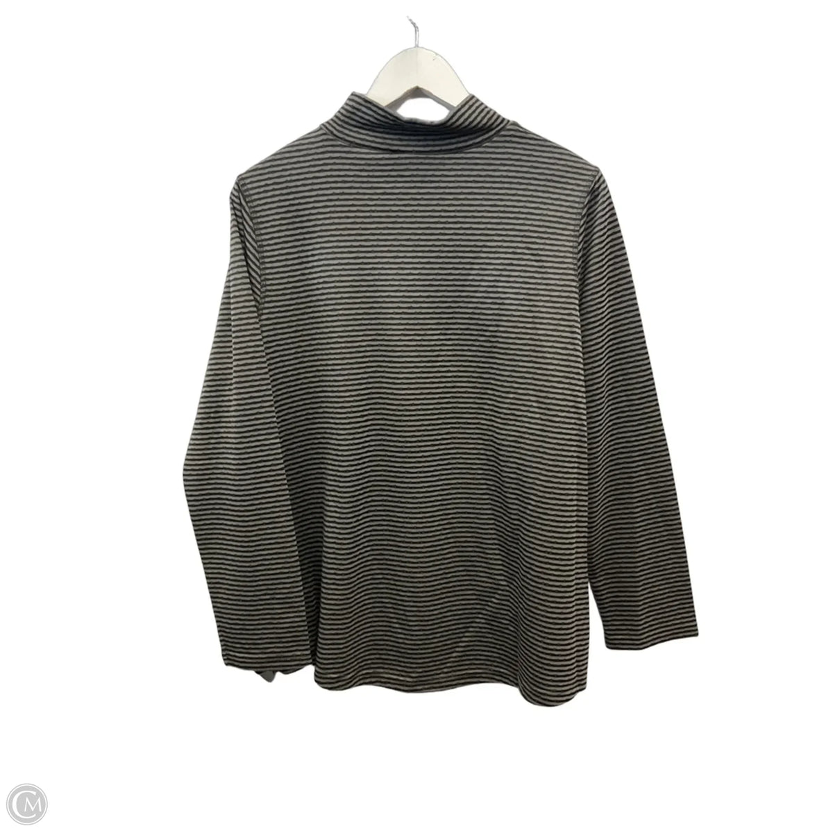 Top Long Sleeve By Chicos In Grey, Size: L