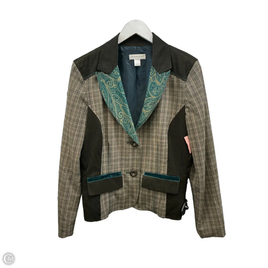 Blazer By Christopher And Banks In Brown & Green, Size: L