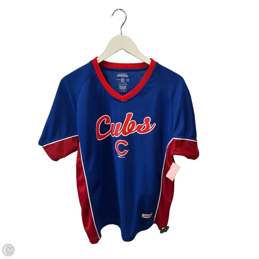 Athletic Top Short Sleeve By Clothes Mentor In Blue, Size: Xl
