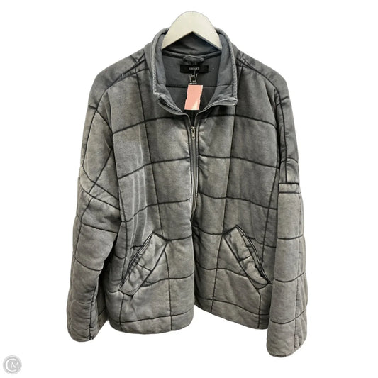 Jacket Puffer & Quilted By Forever 21 In Grey, Size: M
