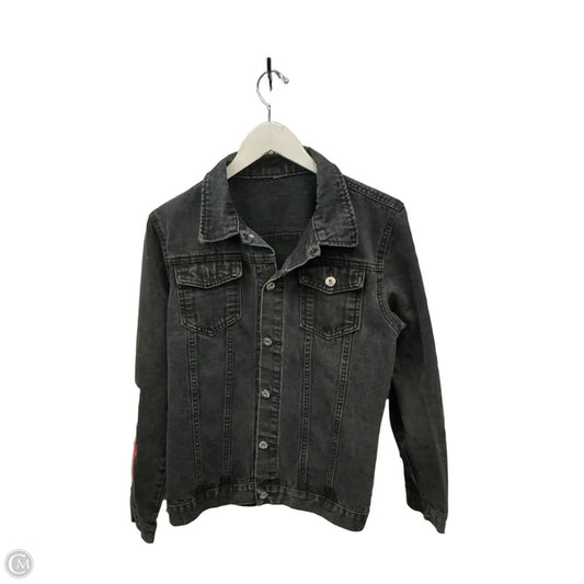 Jacket Denim By Clothes Mentor In Grey Denim, Size: S