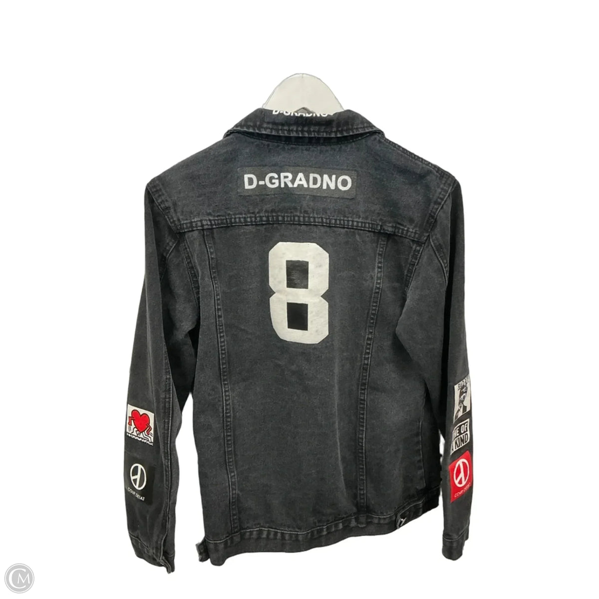 Jacket Denim By Clothes Mentor In Grey Denim, Size: S