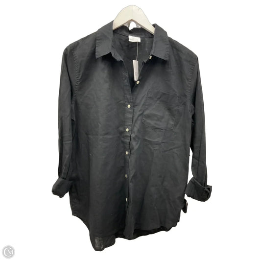 Top Long Sleeve By Gap In Black, Size: S