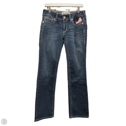 Jeans Straight By Ariat In Blue Denim, Size: 8