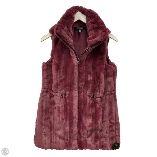 Vest Faux Fur & Sherpa By White House Black Market In Purple, Size: Xs