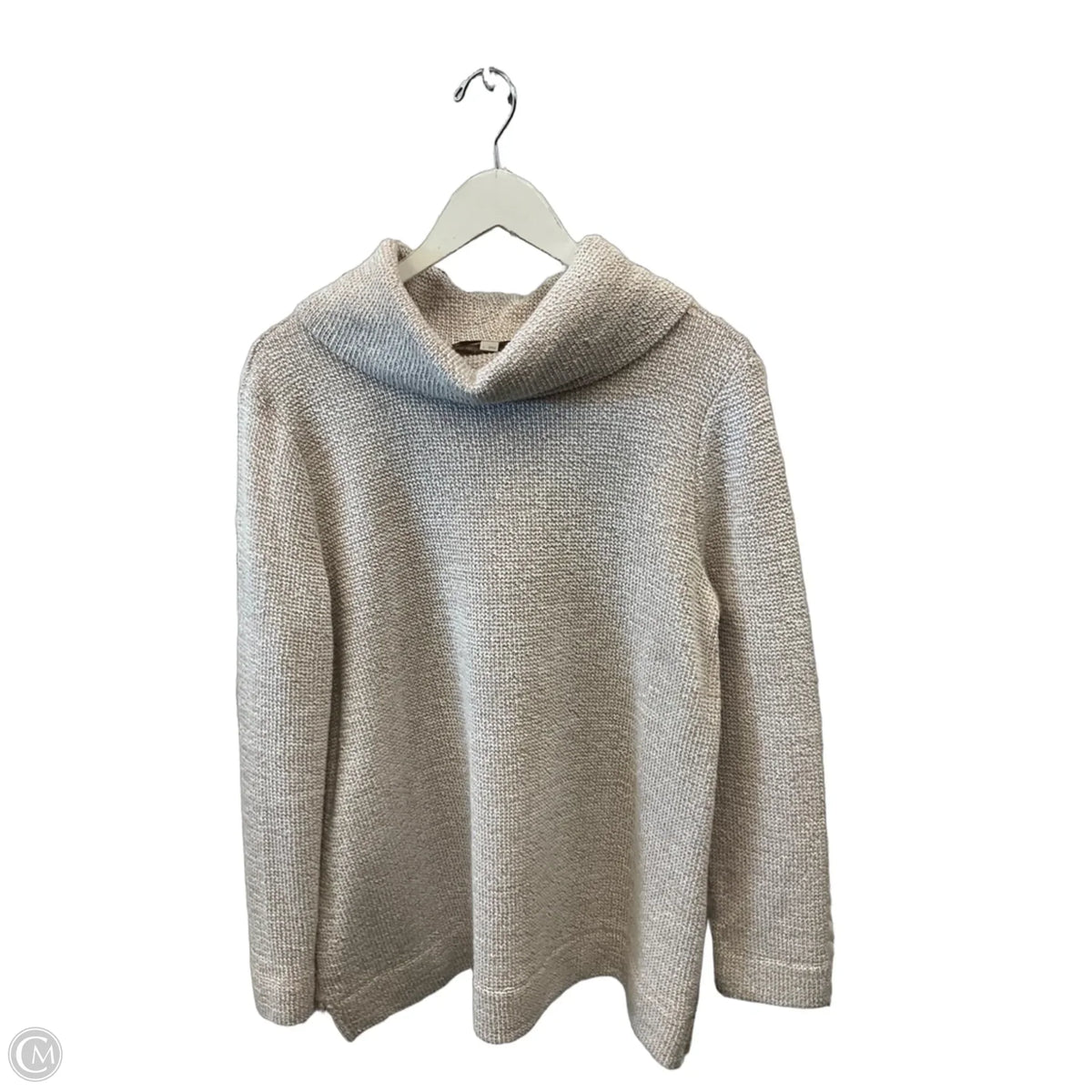 Top Long Sleeve By Loft In Tan, Size: L