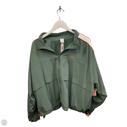 Athletic Jacket By Pink In Green, Size: Xxl