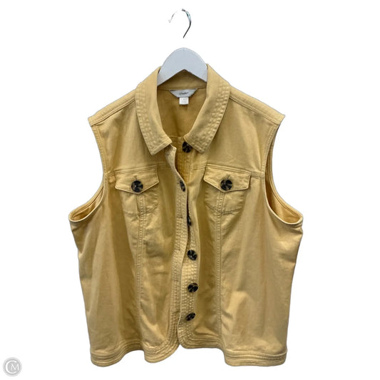 Vest Other By Cj Banks In Yellow, Size: 2x