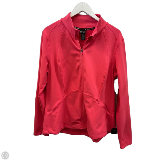 Athletic Jacket By Spyder In Orange, Size: Xxl