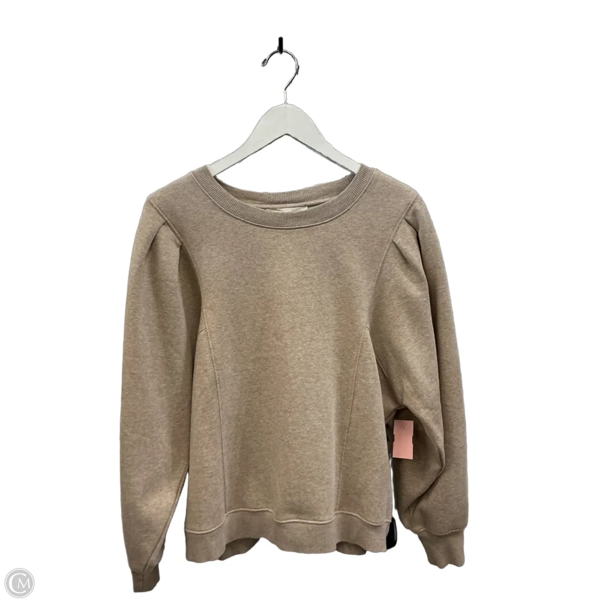 Sweatshirt Crewneck By Loft In Tan, Size: L
