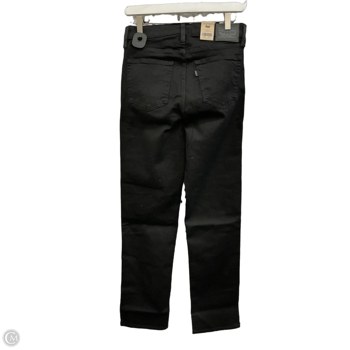 Jeans Straight By Levis In Black, Size: 8