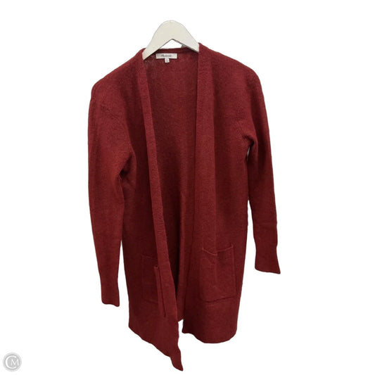 Sweater Cardigan By Madewell In Red, Size: Xs