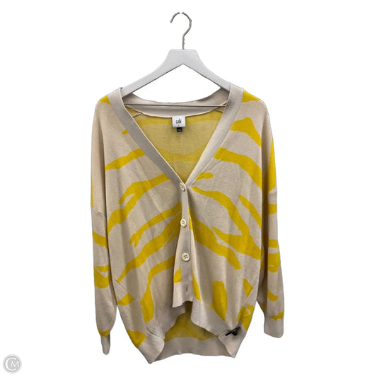 Sweater Cardigan By Cabi In Yellow, Size: S