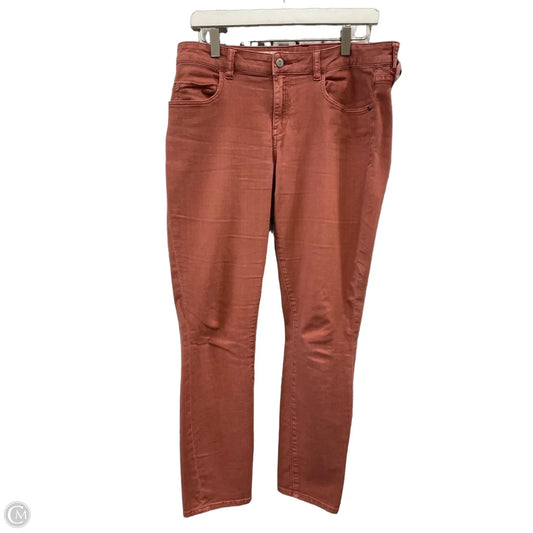 Jeans Skinny By Pilcro In Coral, Size: 10