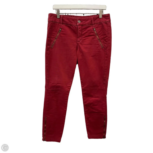 Jeans Skinny By Pilcro In Red, Size: 10