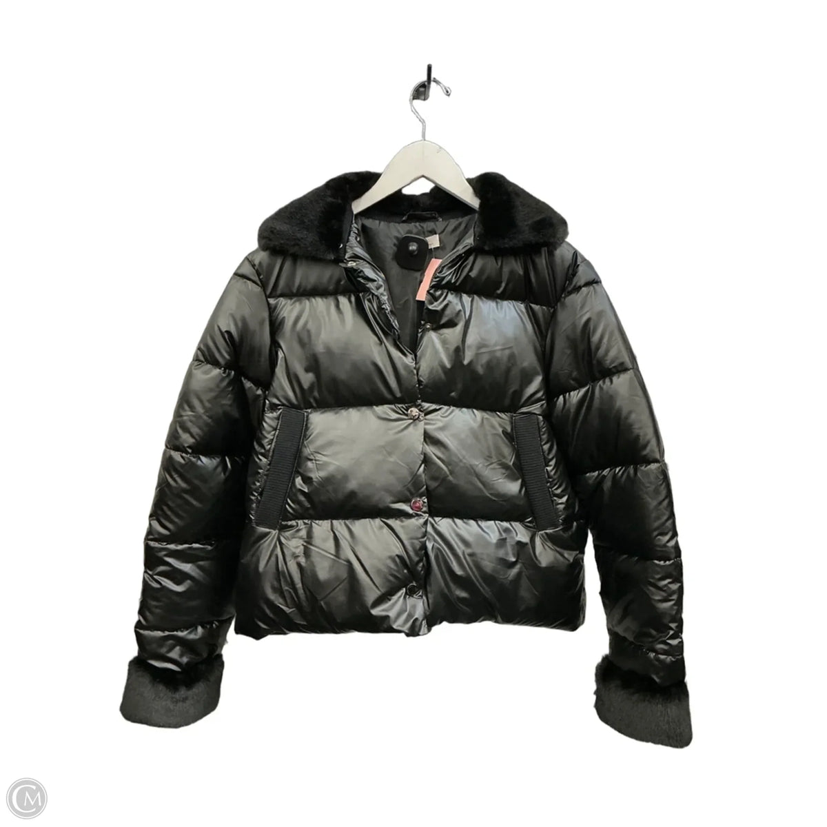 Jacket Puffer & Quilted By Cmc In Black, Size: L