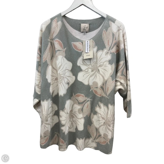Sweater Short Sleeve By Sioni In Green, Size: 2x