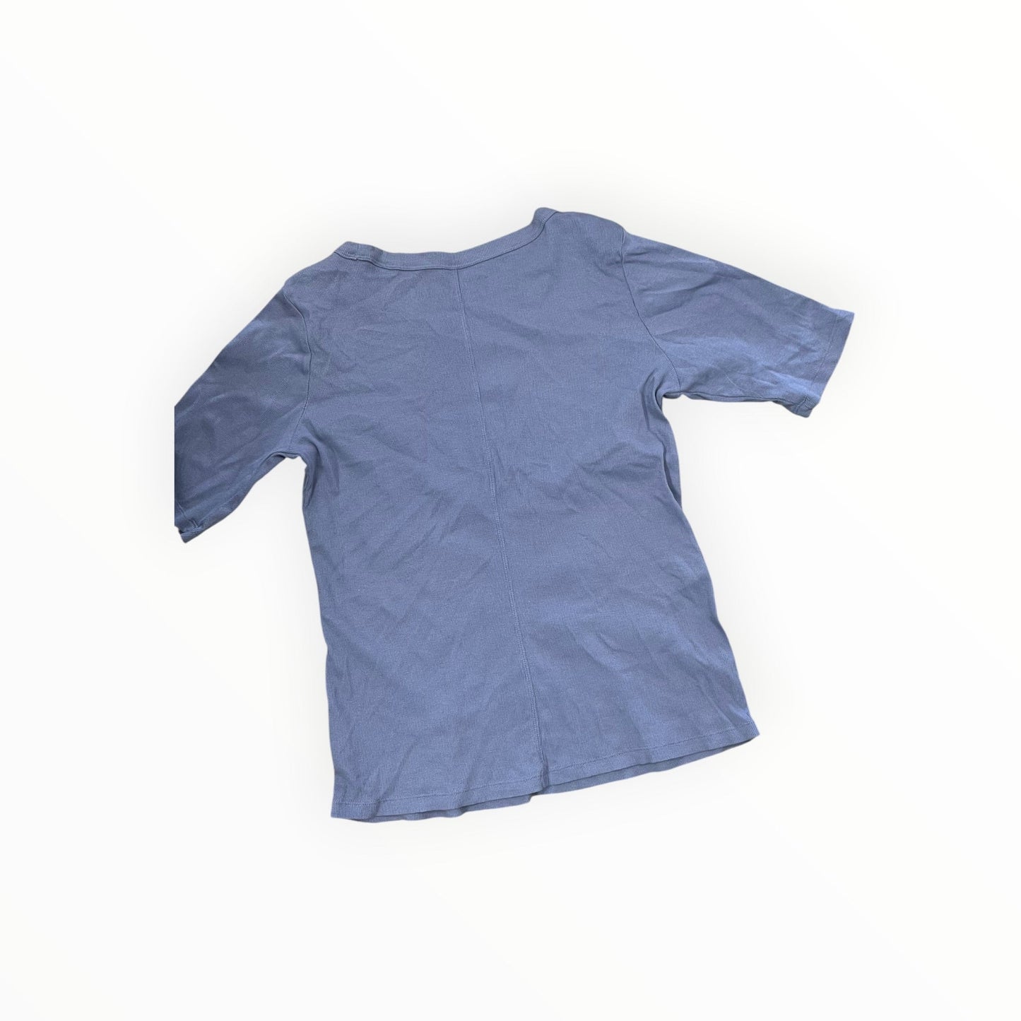 Top 3/4 Sleeve Basic By Any Body In Blue, Size:M