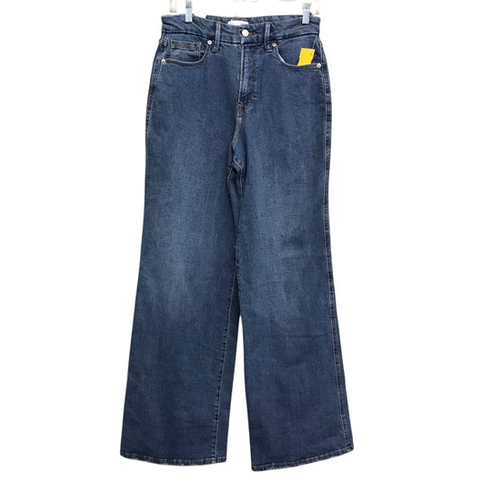 Jeans Wide Leg By Good American In Blue Denim, Size:8
