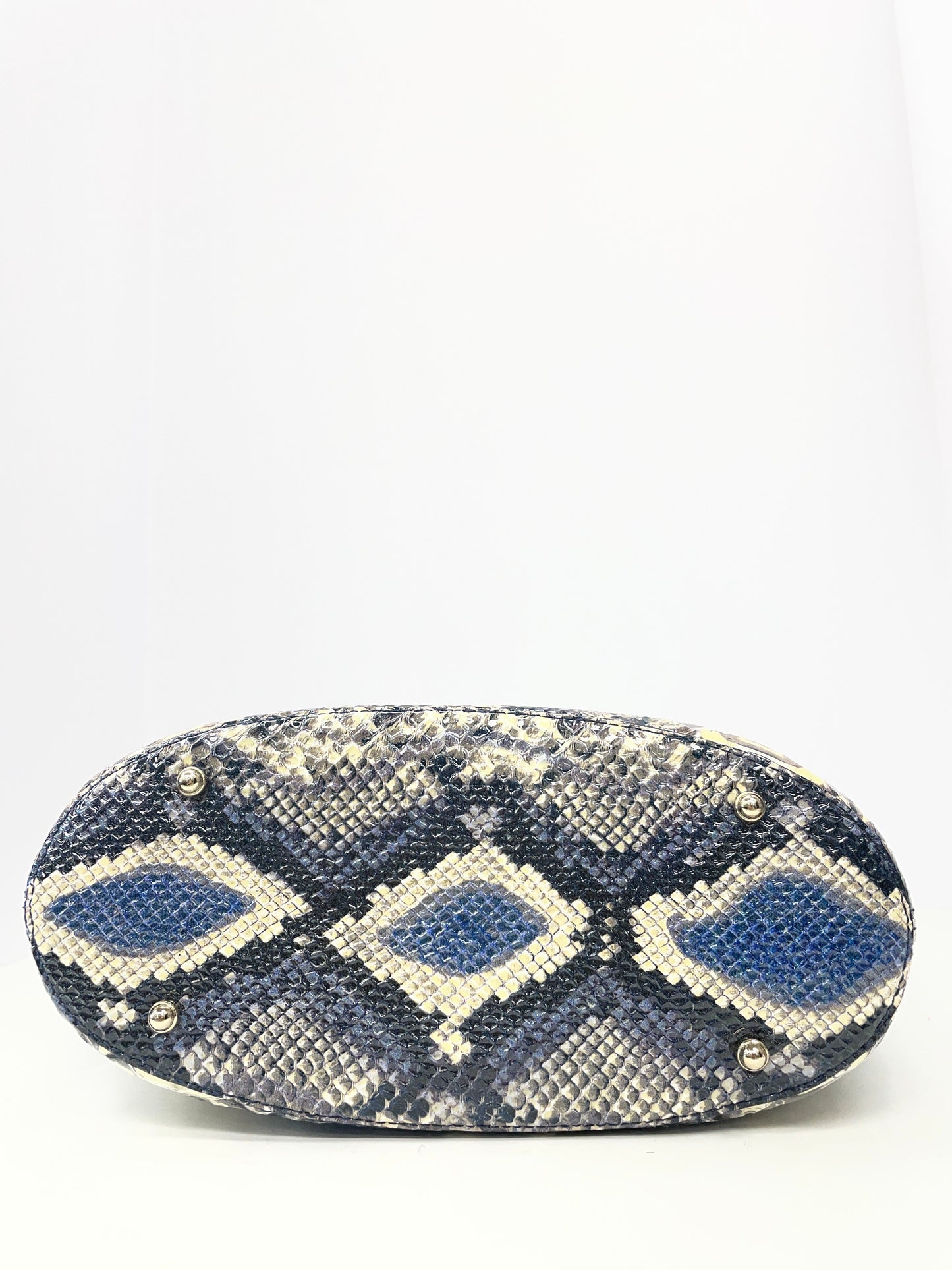 Handbag Designer By Brahmin In Snakeskin Print, Size:Large