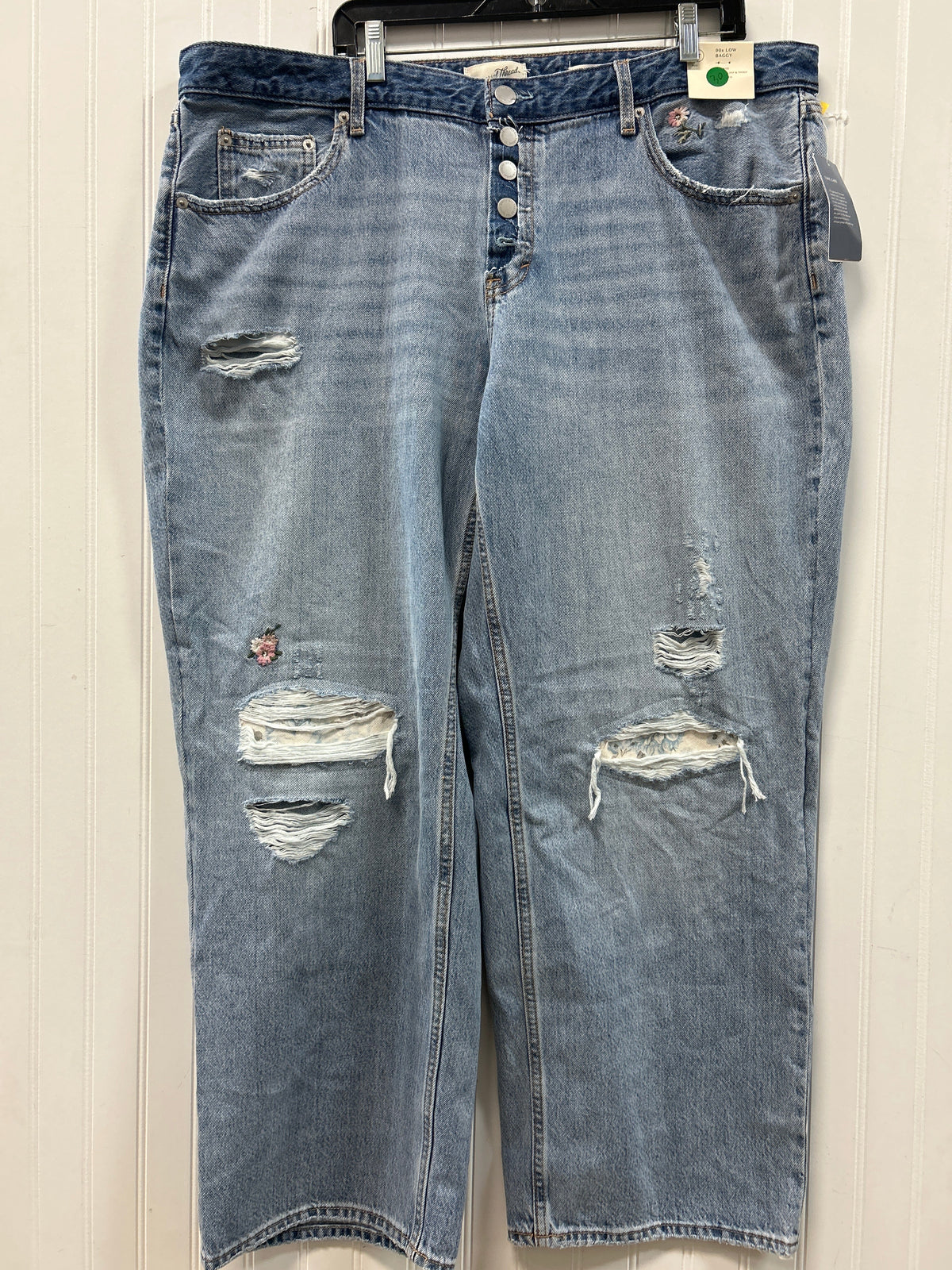 Jeans Straight By Universal Thread In Blue Denim, Size:16
