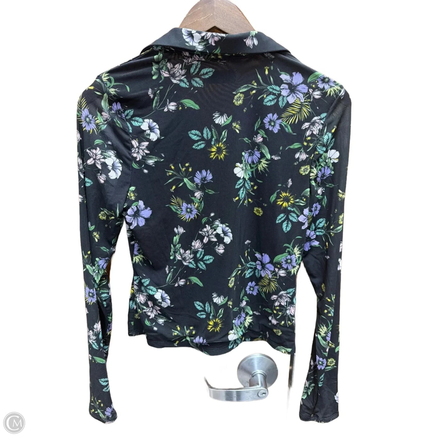 TINSEL Top Long Sleeve By Clothes Mentor In Floral Print, Size: S