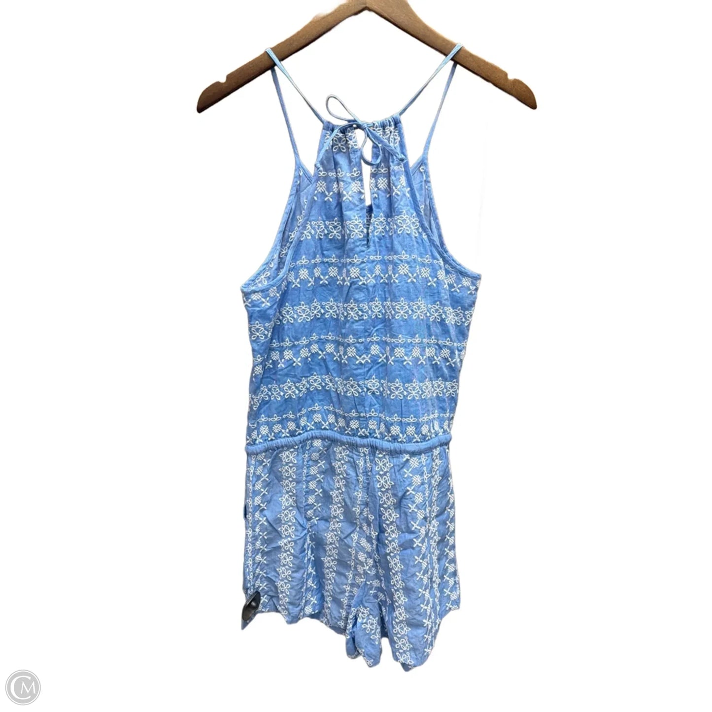 Romper By Loft In Blue & White, Size: S
