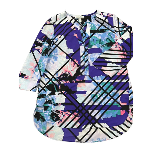 Top Long Sleeve By Dana Buchman In Multi-colored, Size: S