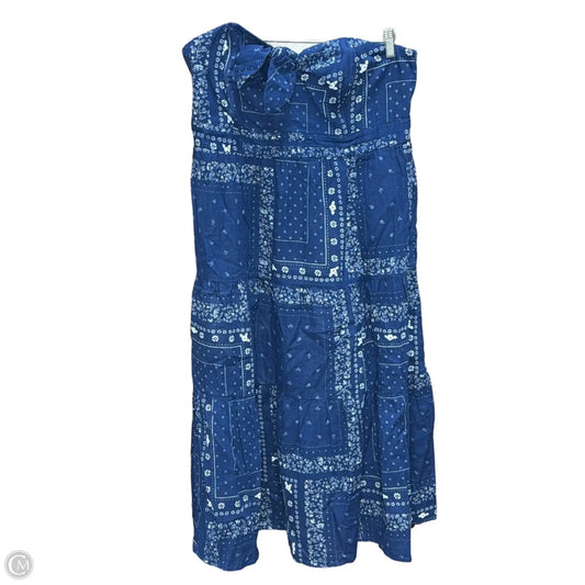 Dress Casual Maxi By Universal Thread In Blue & White, Size: Xl
