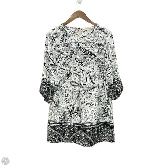 Dress Casual Midi By Loft In Black & White, Size: S