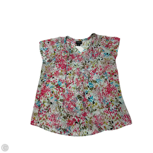 Top Short Sleeve By Liz Claiborne In Multi-colored, Size: M