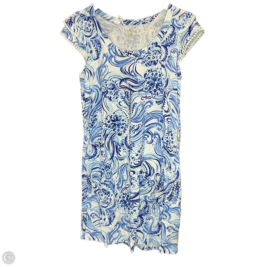 Dress Designer By Lilly Pulitzer In Blue & White, Size: M